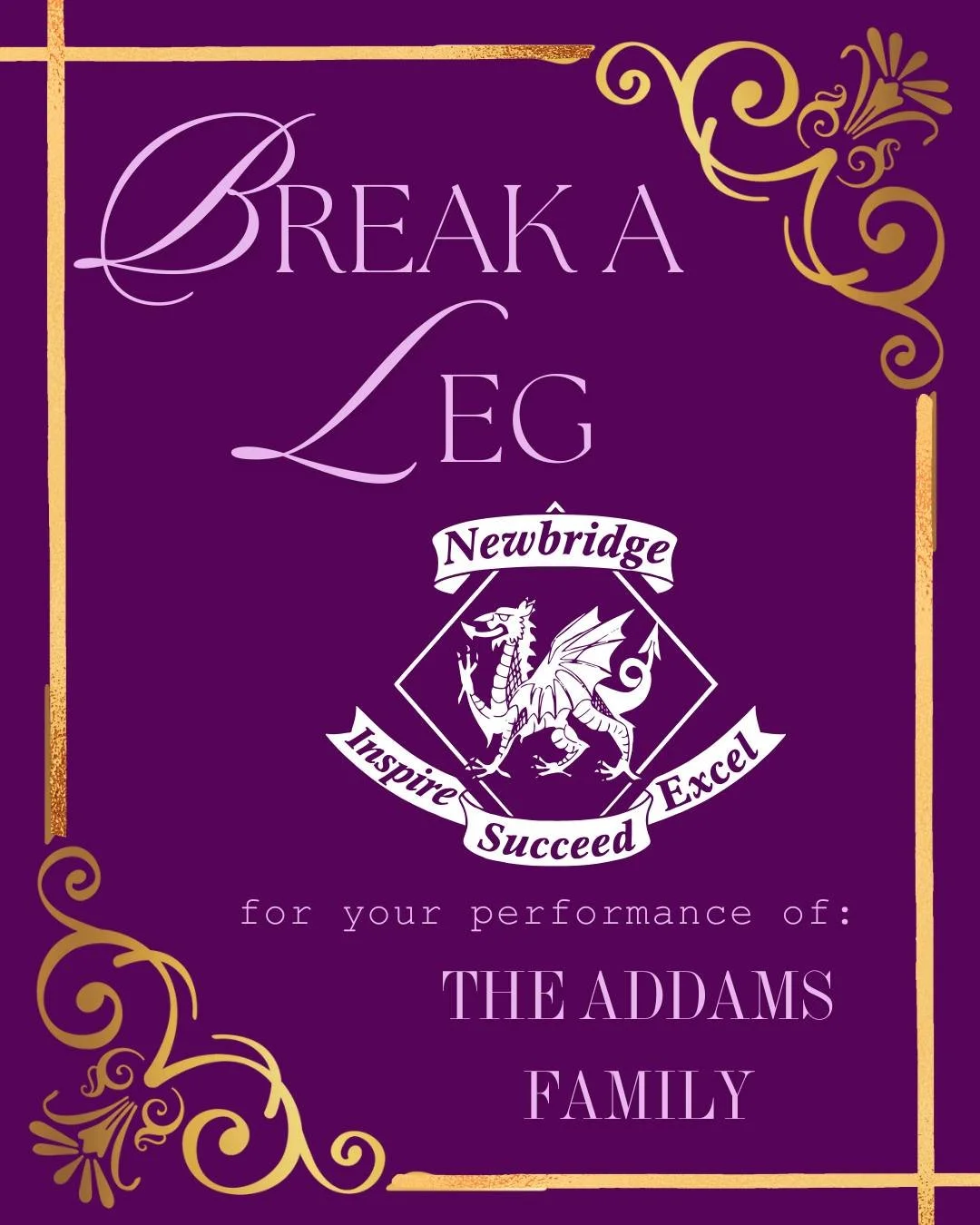 🕷️ Break a leg to all the cast and crew at Newbridge School as they take to the stage with The Addams Family!
We can't wait to see your spooky, kooky characters come to life&mdash;have an amazing show! 🖤🎭
#AddamsFamilyMusical #BreakALeg #SchoolPro