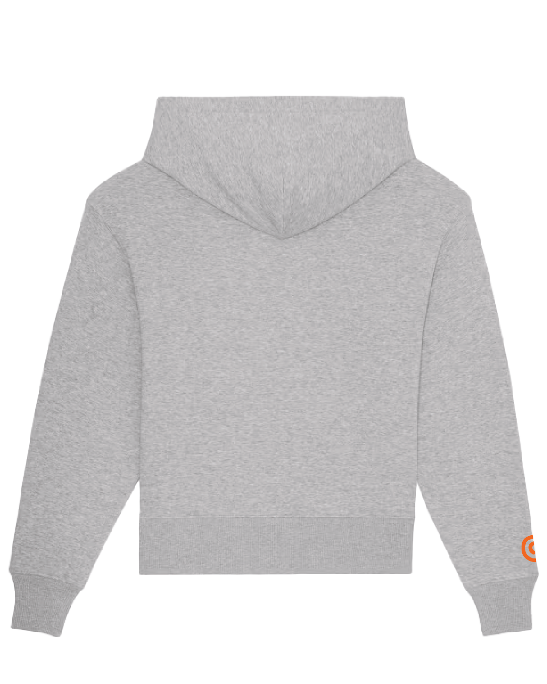 Rise Hoodie - Orange on Grey - Back.png