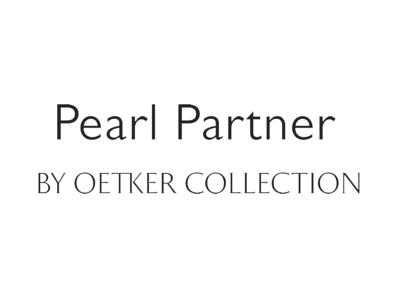 Black and white logo with text 'Pearl Partner by Oetker Collection'.