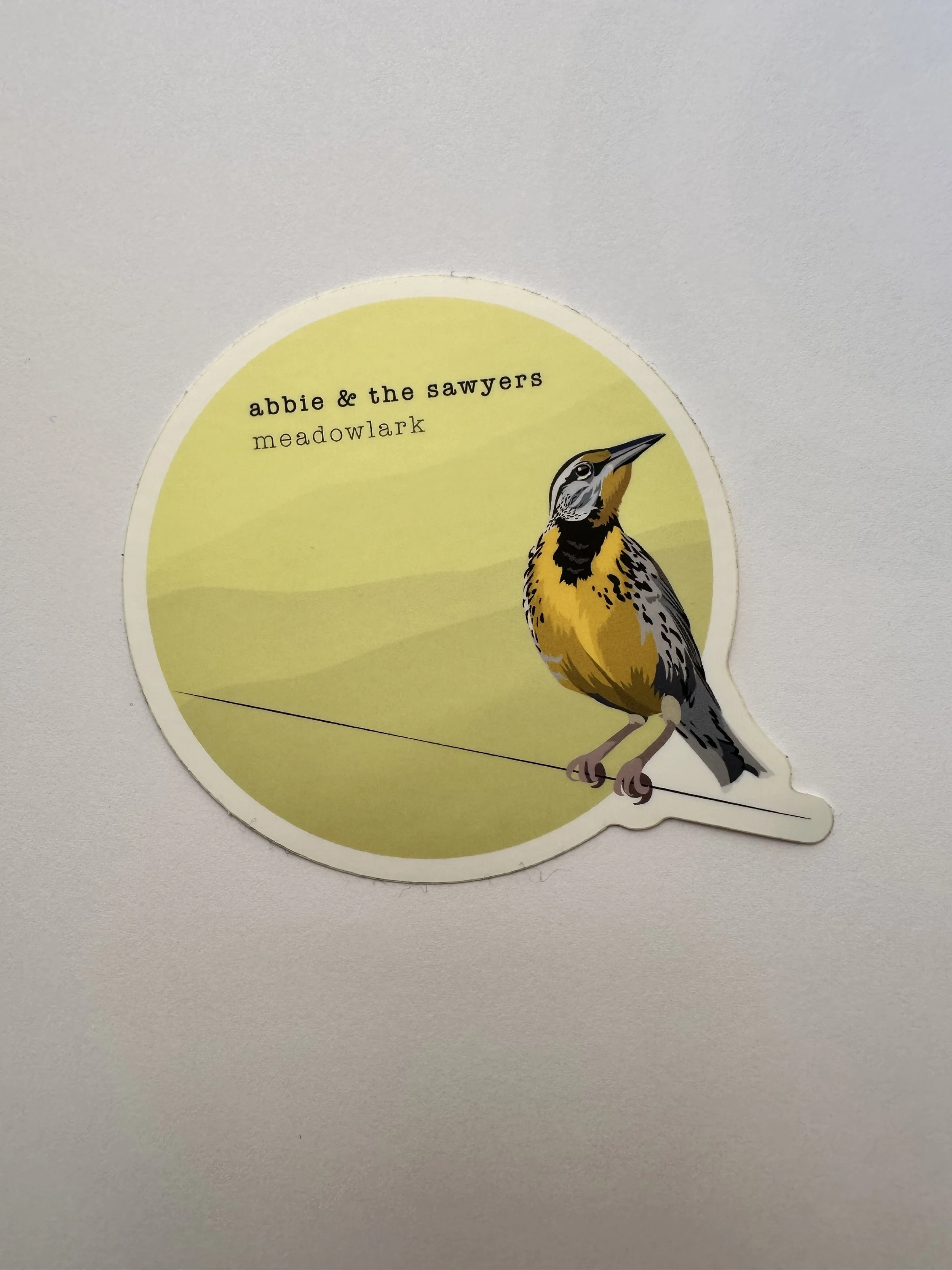 Abbie & the Sawyers Meadowlark Sticker