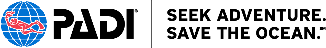 Logo of a blue and red globe with a person running over it and a check mark.