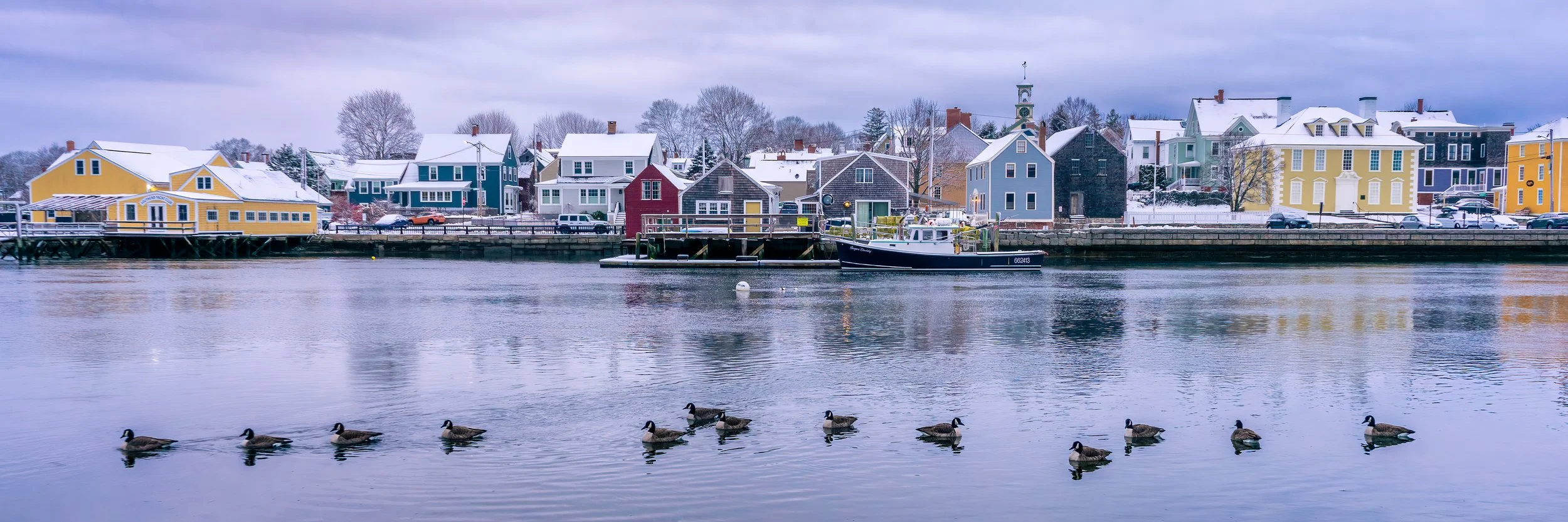 Frosted Waterfront panorama