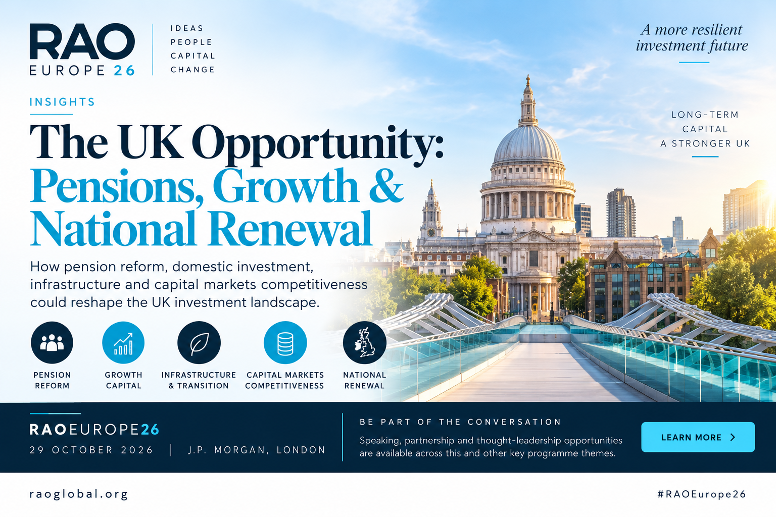 The UK Opportunity: Pensions, Growth &amp; National Renewal