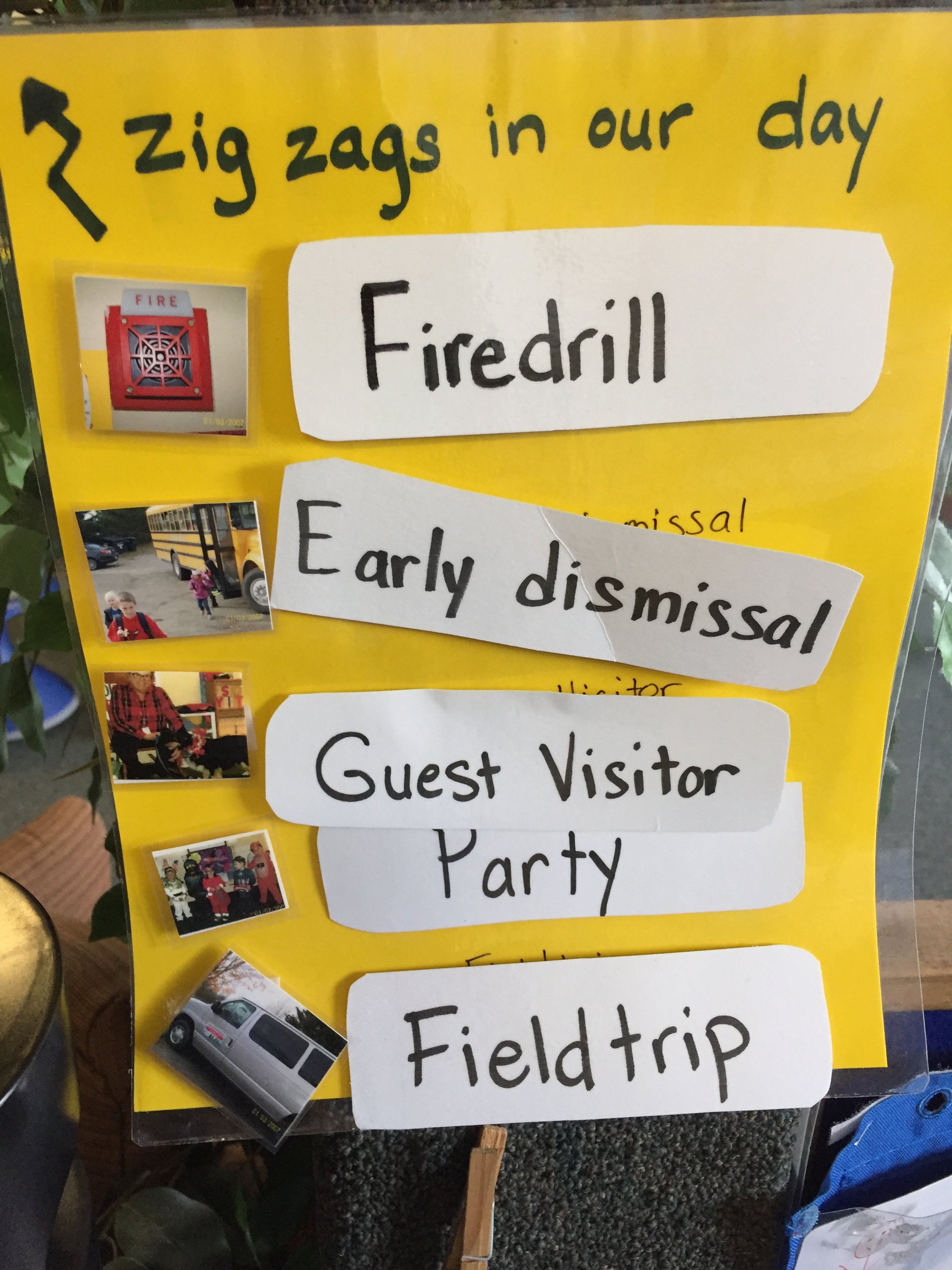 Zig Zags in Daily Schedule