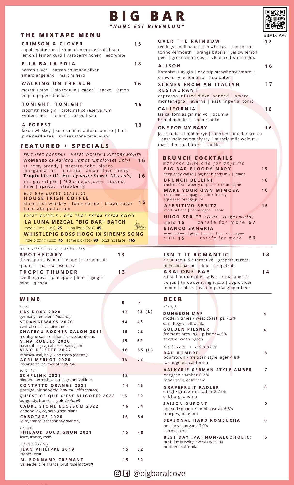 Alcove Menus — Alcove