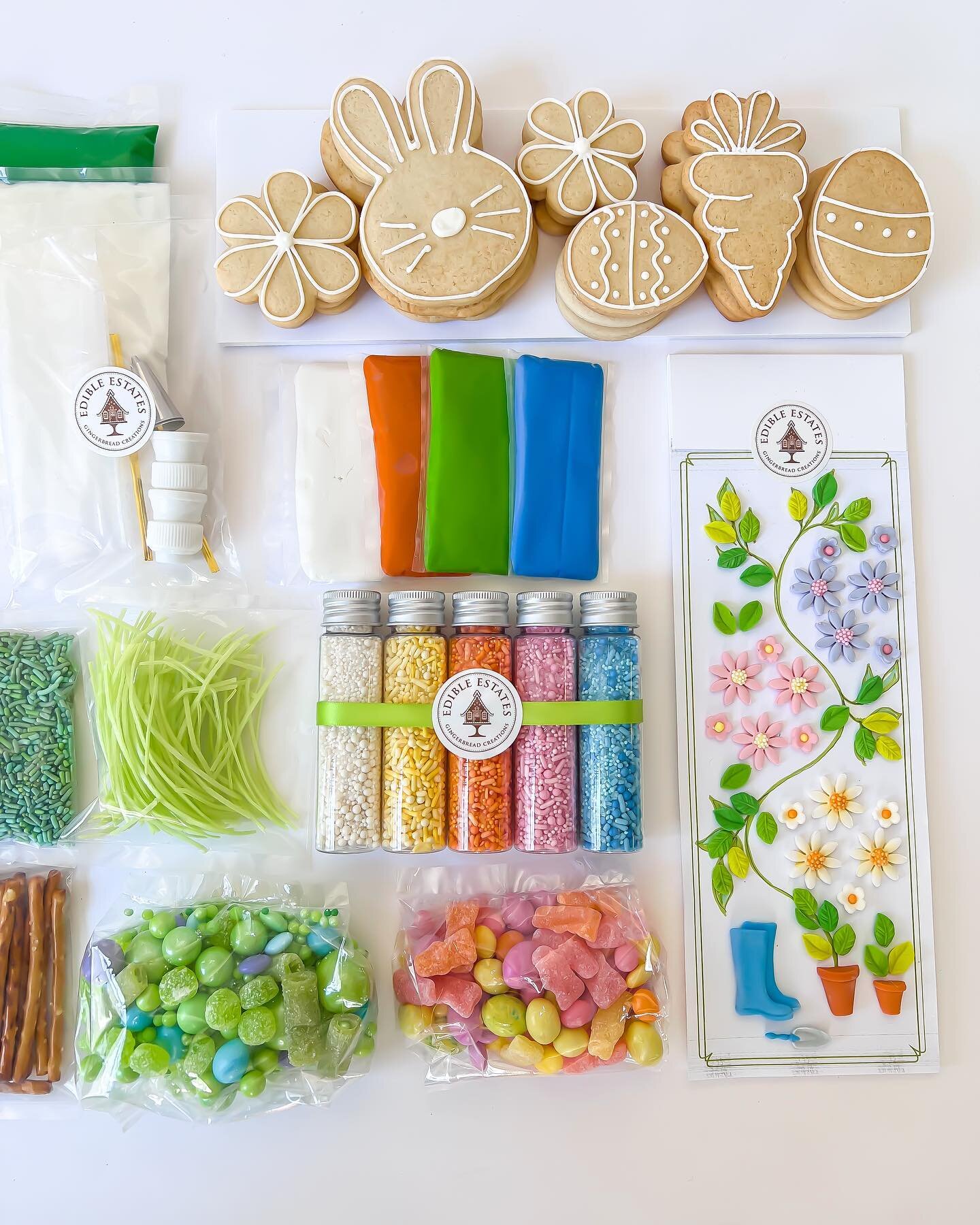 Our new Spring Collection is in full bloom and you don&rsquo;t want to miss it. Shop today www.edibleestates.com⁣
⁣
⁣
⁣
⁣
#edibleestates #gingerbread #cookies #gingerbreadhouse #springdessert #sprinkles #vanillacookies #njfoodie #njdood