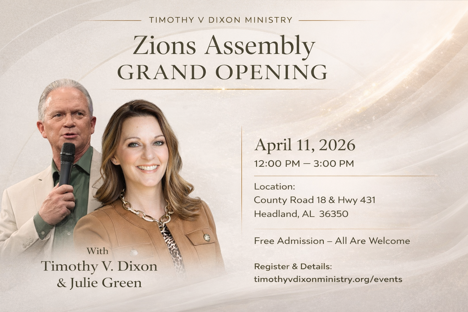 Zions Assembly Grand Opening