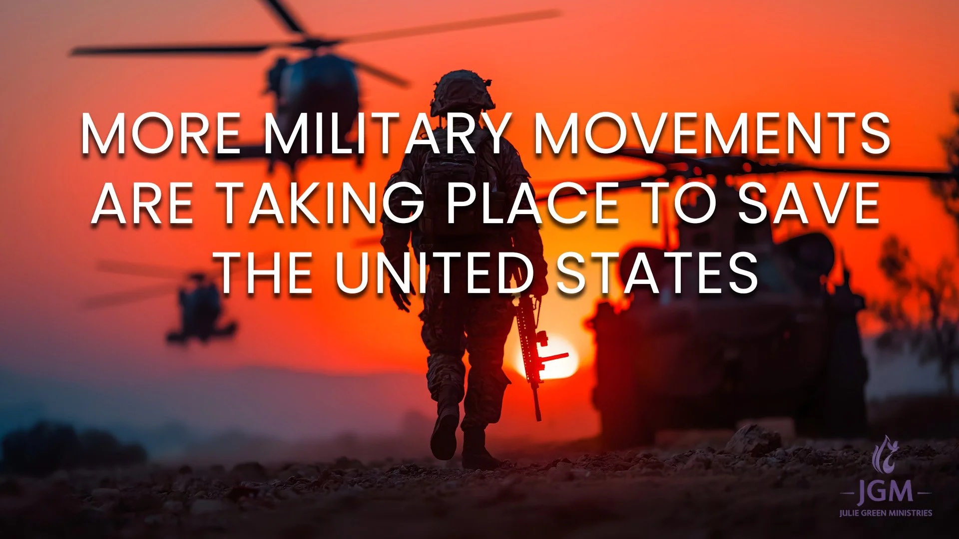 MORE MILITARY MOVEMENTS ARE TAKING PLACE TO SAVE THE UNITED STATES