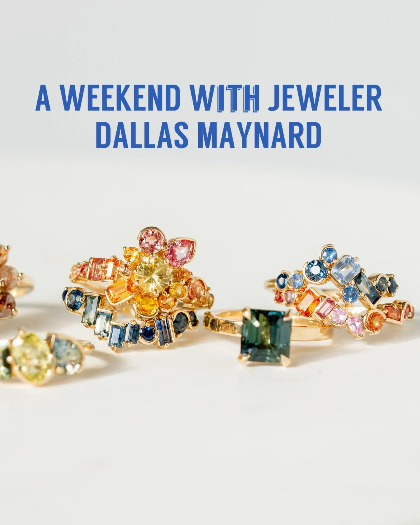 We are so honored to be hosting Chicago-based gemologist and jeweler @dallasmaynard at T&amp;B during the weekend of May 2. We will not only have a Trunk Show with Dallas&rsquo; work (including her BRAND NEW, never seen before charm collection!!) but