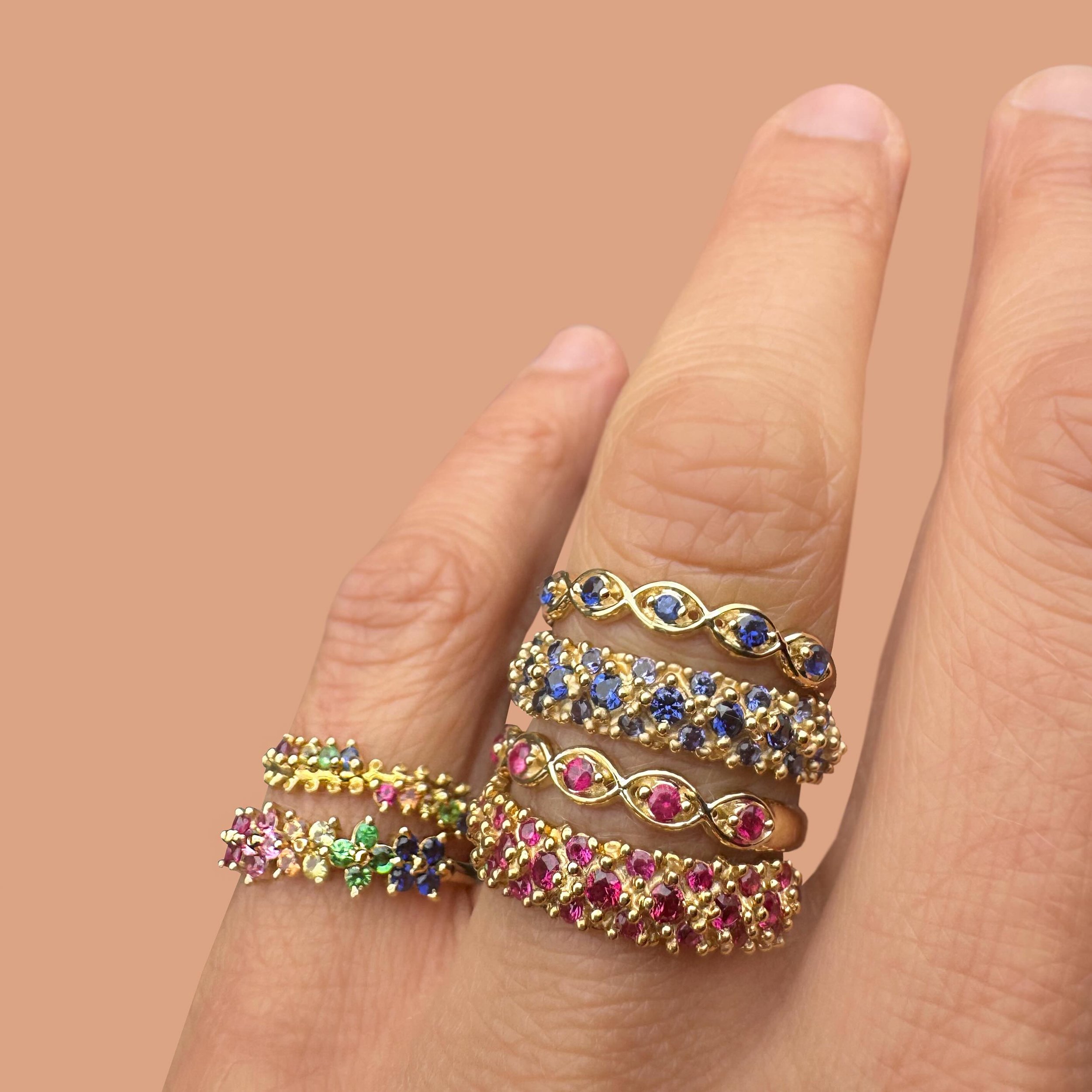 I&rsquo;m crazy for all of these 👁️ themed jewels by @rutareifenjewelry ✨ Ruta will be debuting this new collection at her Trunk Show at the shop this weekend! Come try on all of the new goods and meet the talented woman who made them! I might need 
