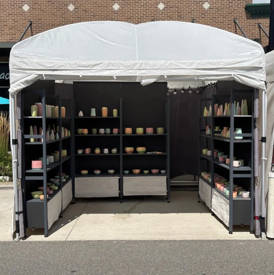 The shop is CLOSED TODAY! Go stroll the first day of the Art Fair. Our T&amp;B team member @eloceramicart will be selling her colorful ceramics at the Art Fair this weekend. Go visit her on State St by the Art Museum and bring her a cold drink! #eloc