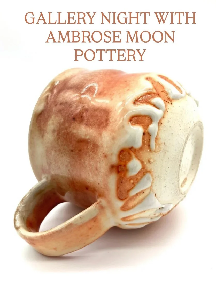 Join us this Thursday, August 27 from 5-8pm for Ann Arbor Gallery Nights. We will be hosting an Artist Pop-up with Ambrose Moon Handmade Woodfired and Raku Ceramics. Come learn about wood fired pottery and shop a lovely selection of handmade ceramics