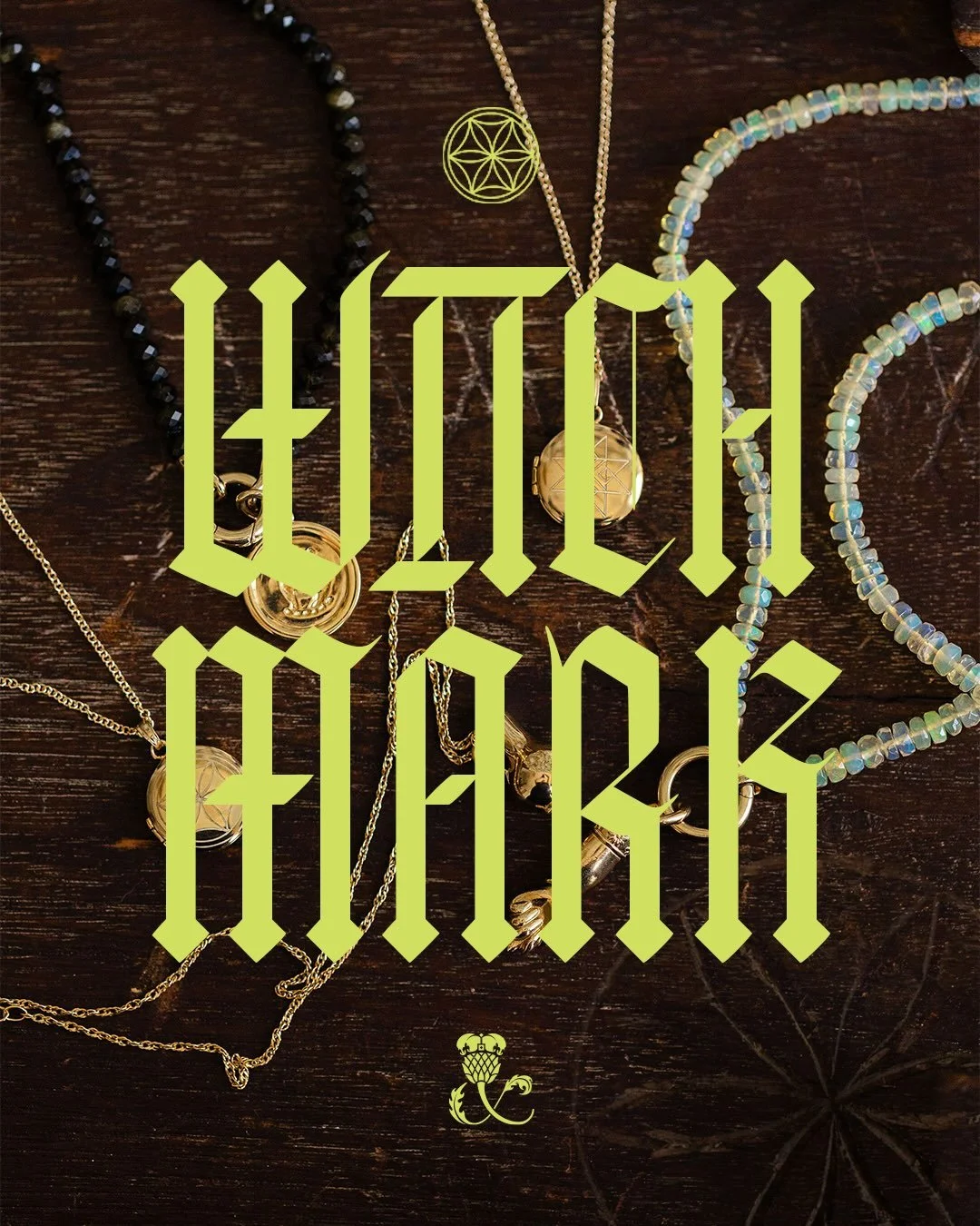 I absolutely love a piece of jewelry that tells a story. A personal talisman that has a significant meaning. Wearing these meaningful pieces on your body acts as a daily ritual, a reminder of things we hold dear. 

The Witch Mark Collection is our ne