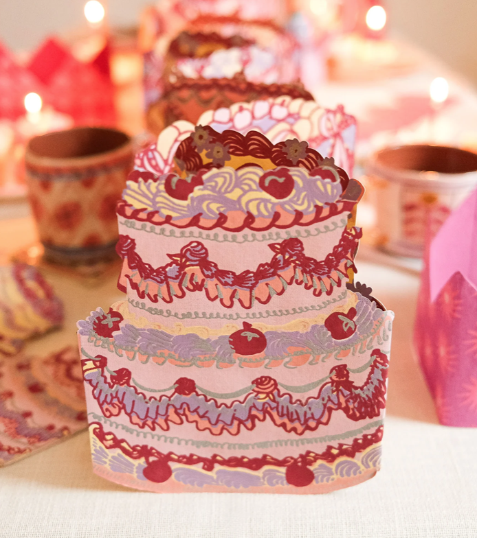 Birthday Cake Concertina Garland