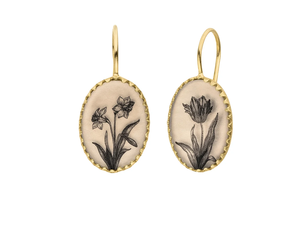 Victoria Big Earhangers- Daffodil