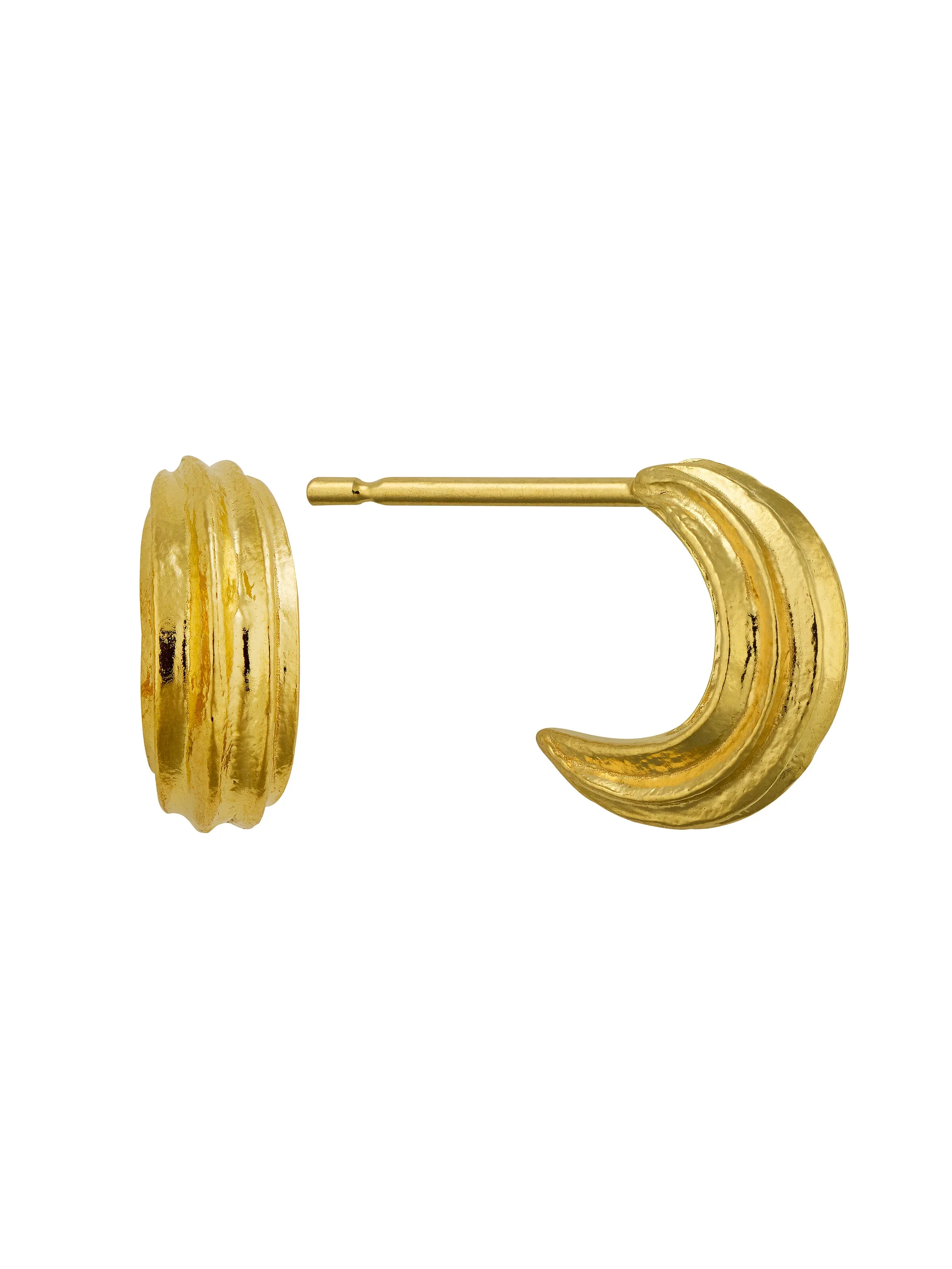 Kissing Seed Huggie Hoop Earrings