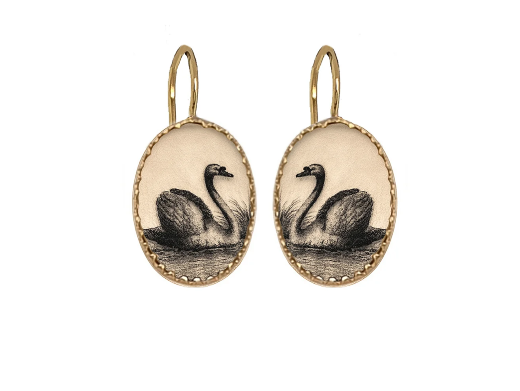 Victoria Big Earhangers- Swan
