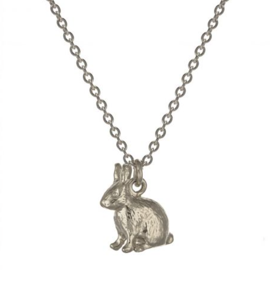 Sitting Bunny Necklace- Sterling Silver
