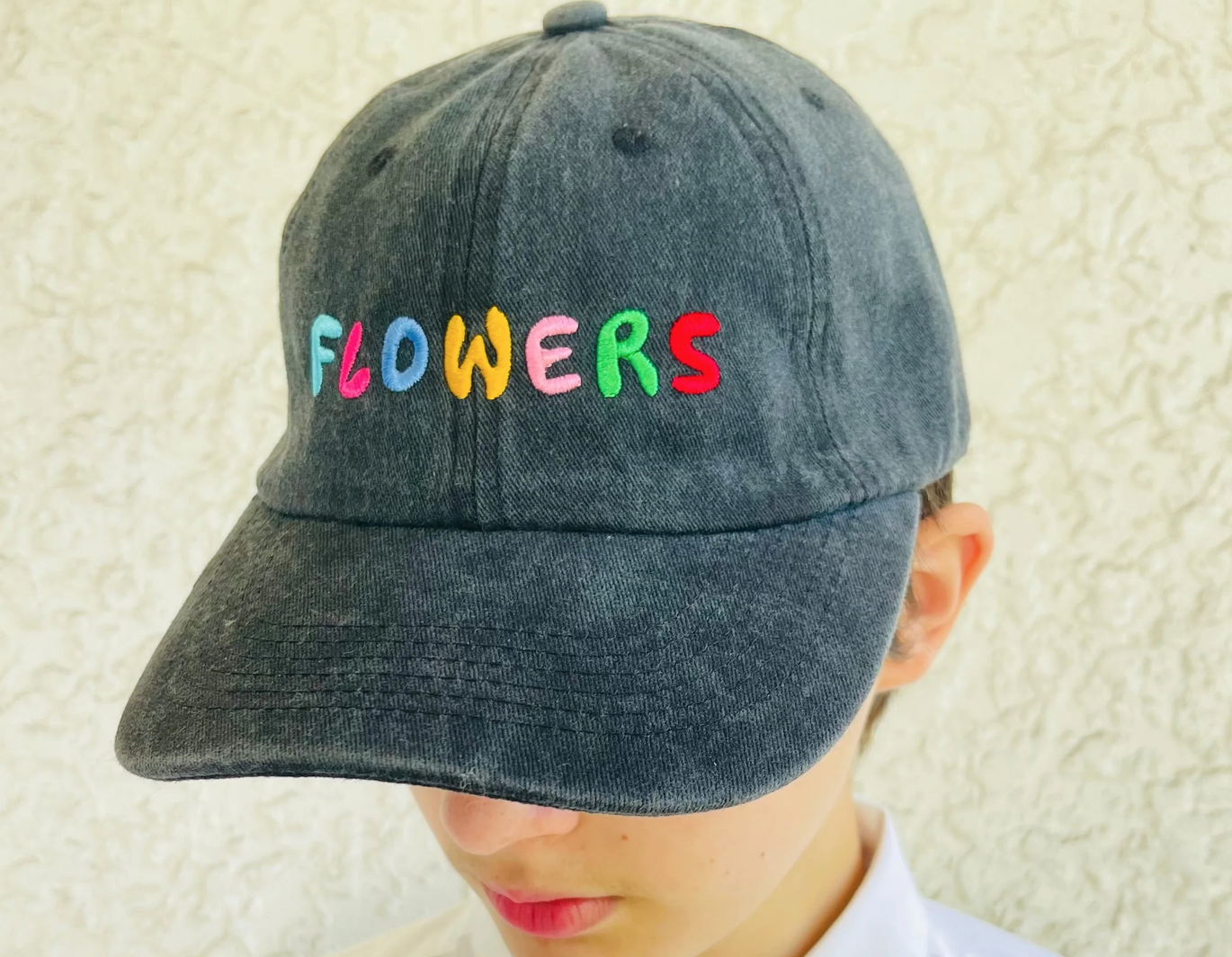 Flowers Embroidered Baseball Cap