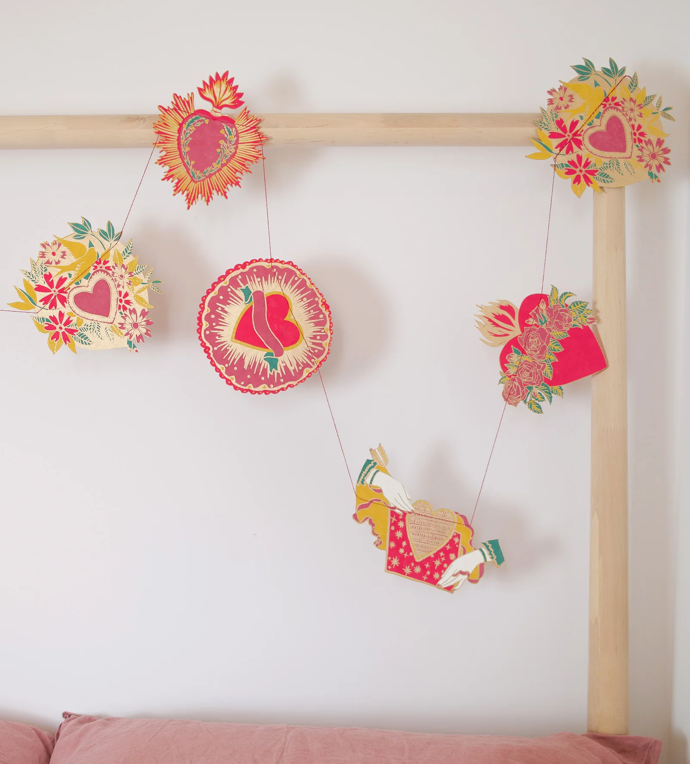 Hearts Sewn Garland