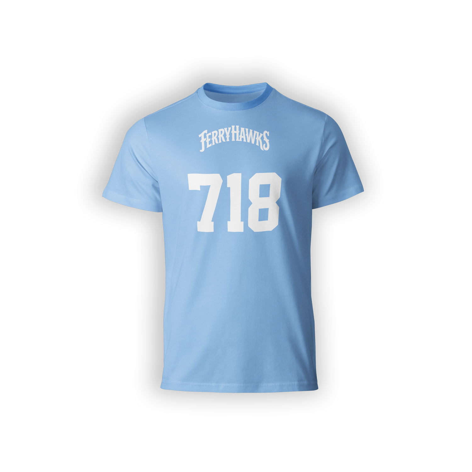 【AFB】FOOTBALL TEE BLUE Area 718 T-Shirt - Adult — Staten Island FerryHawks