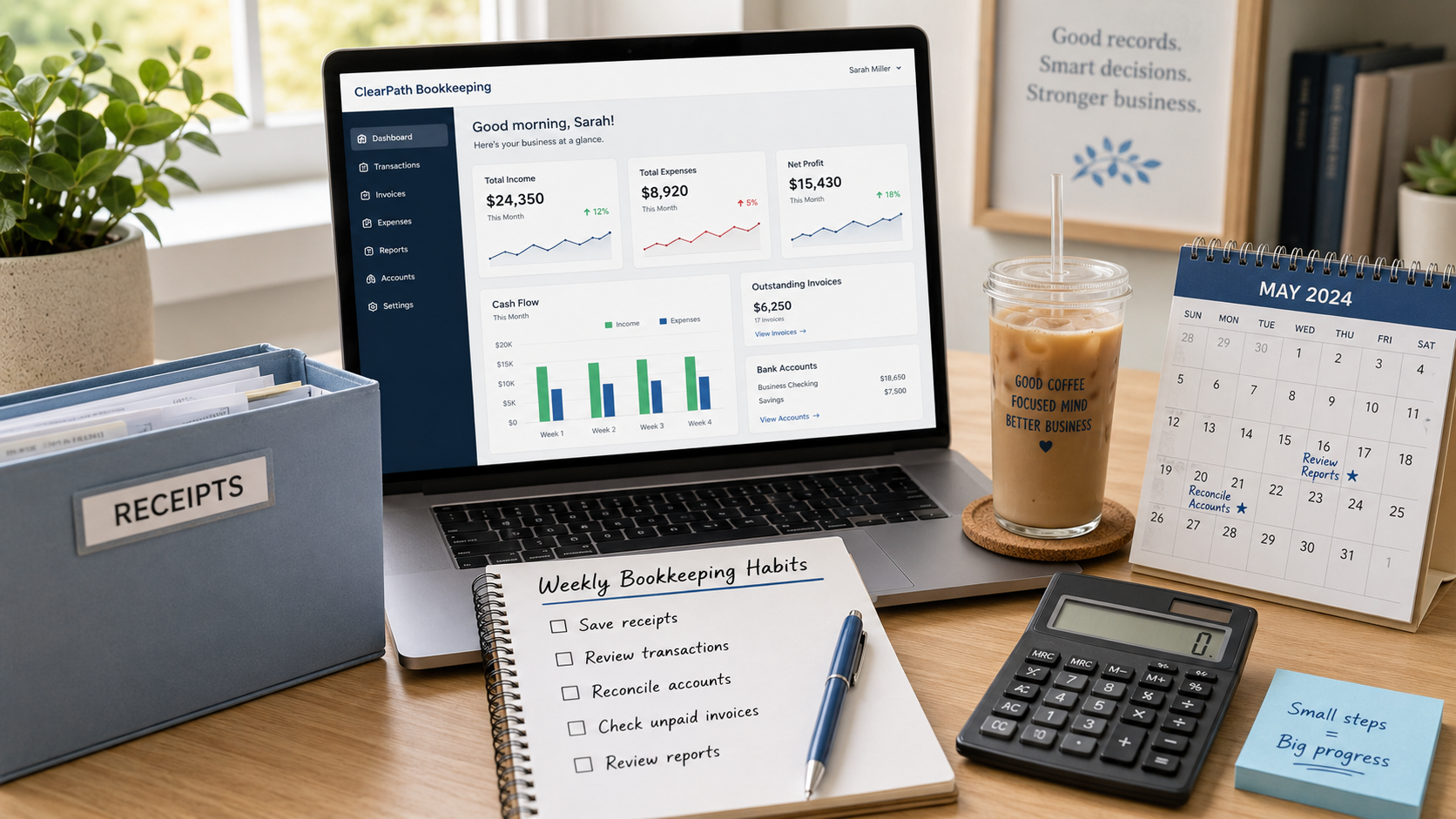 Small Bookkeeping Habits That Prevent Big Cleanups