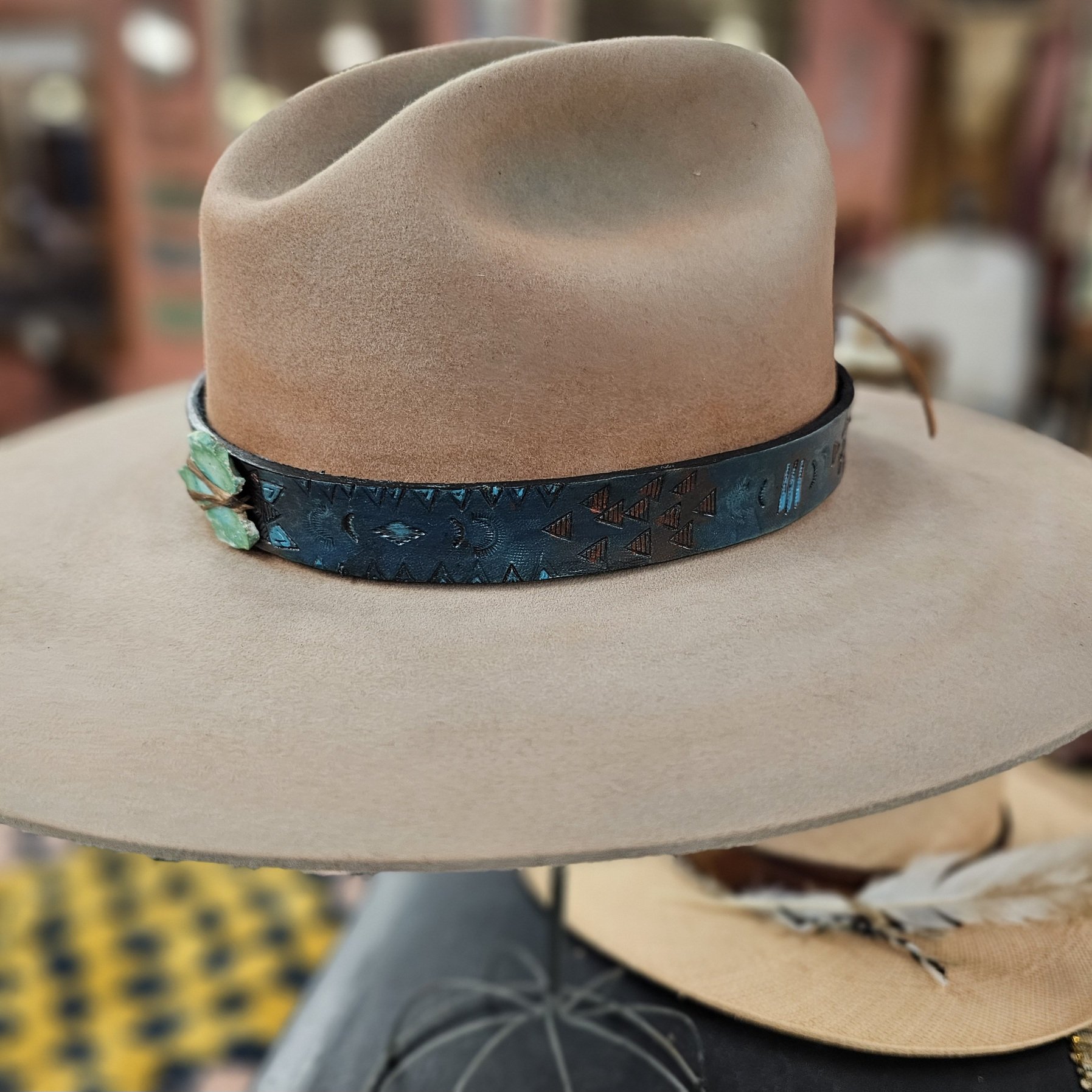 Stamped hatband