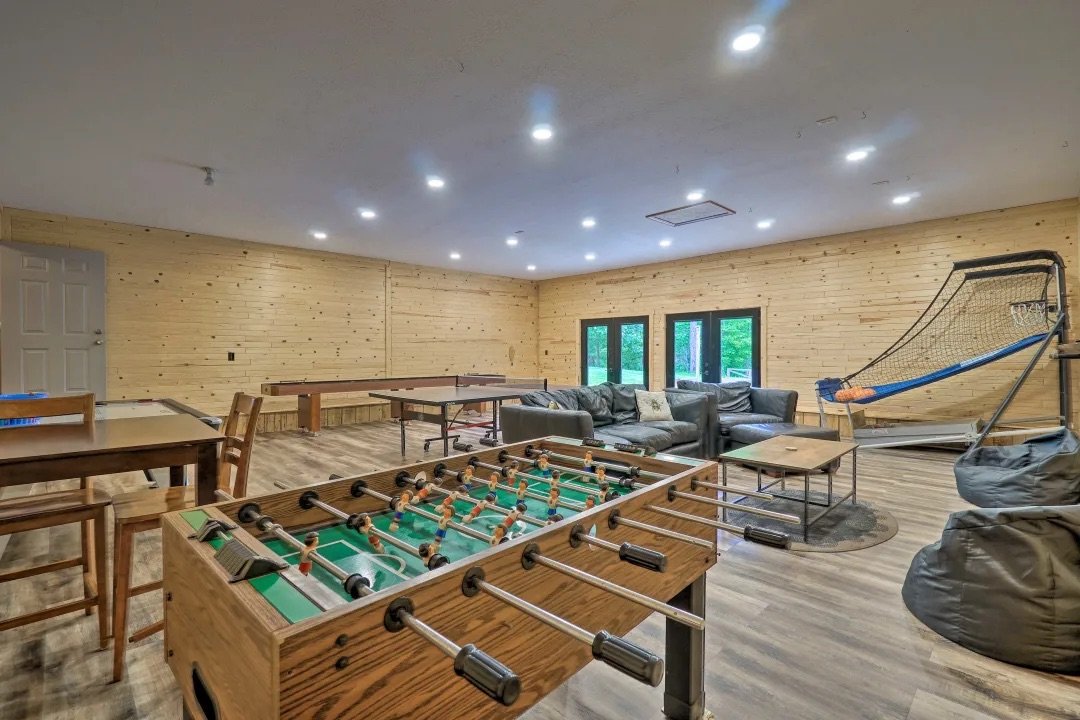 Game room at our lodge