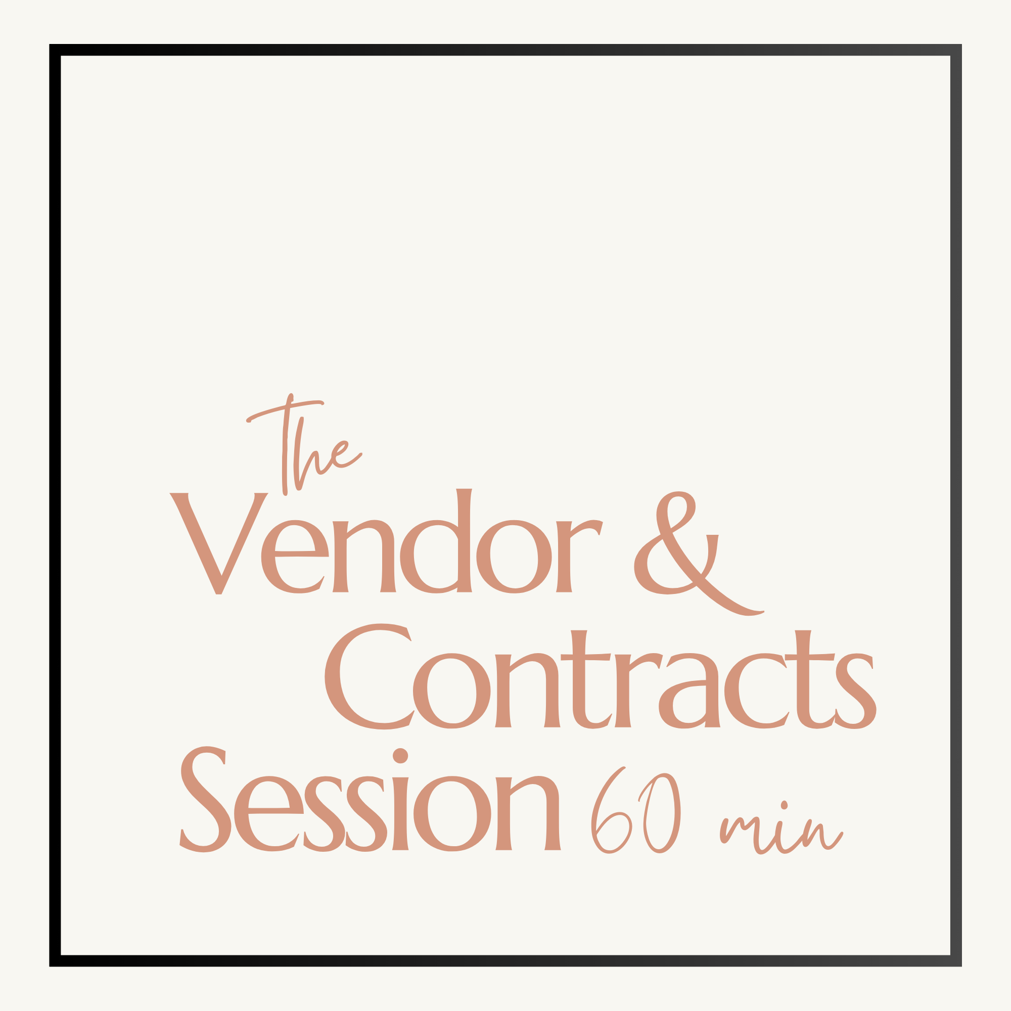 Vendor And Contract Review - 60 Minutes