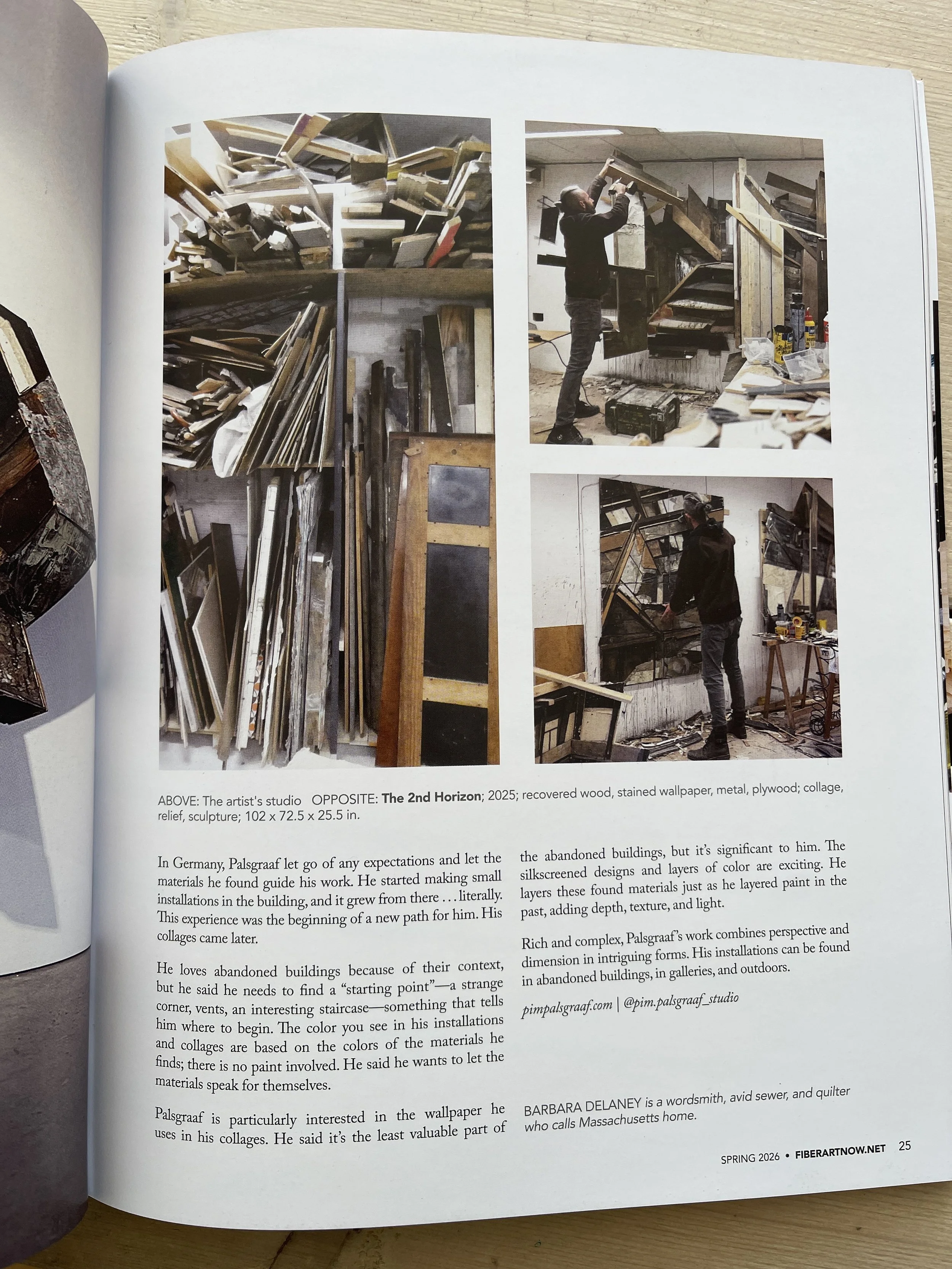 Article in Fiber Art Now (US) Page 4