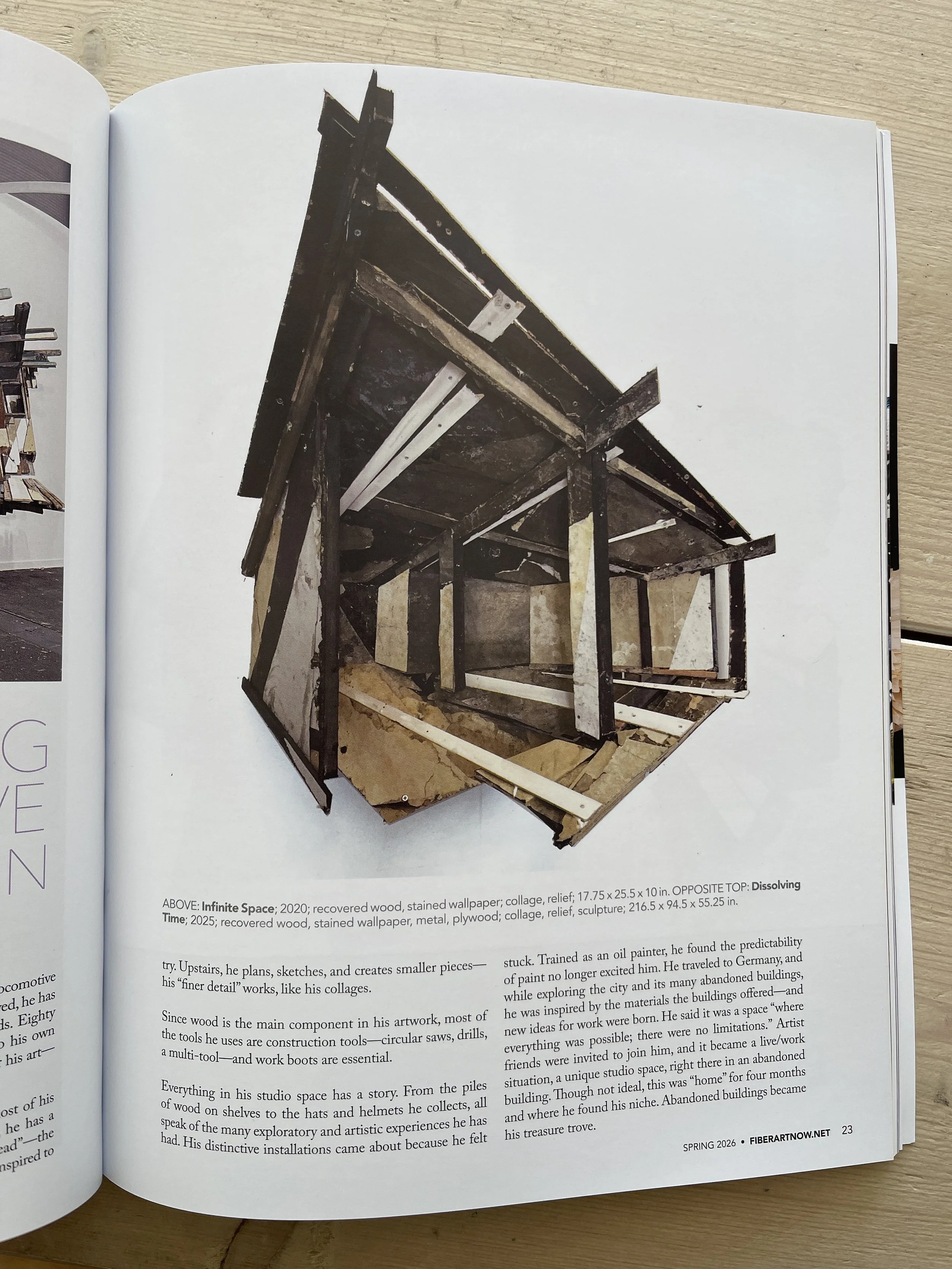 Article in Fiber Art Now (US) Page 2