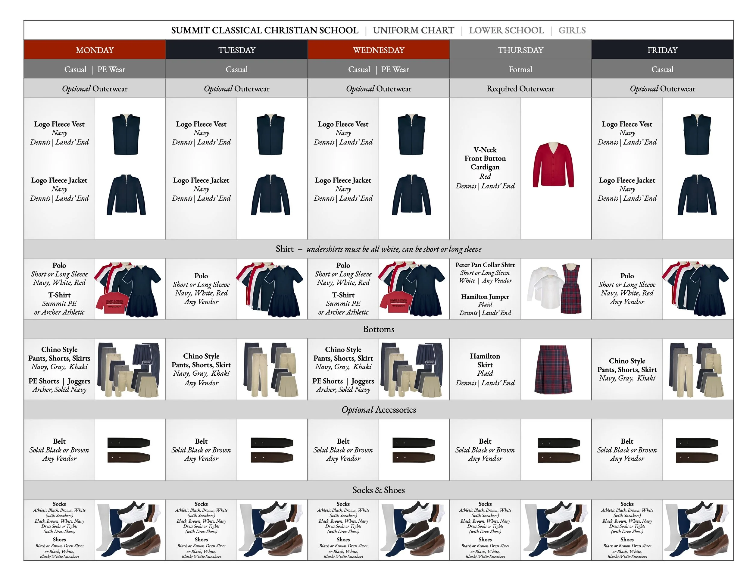 Uniform Policy — Summit Classical Christian School