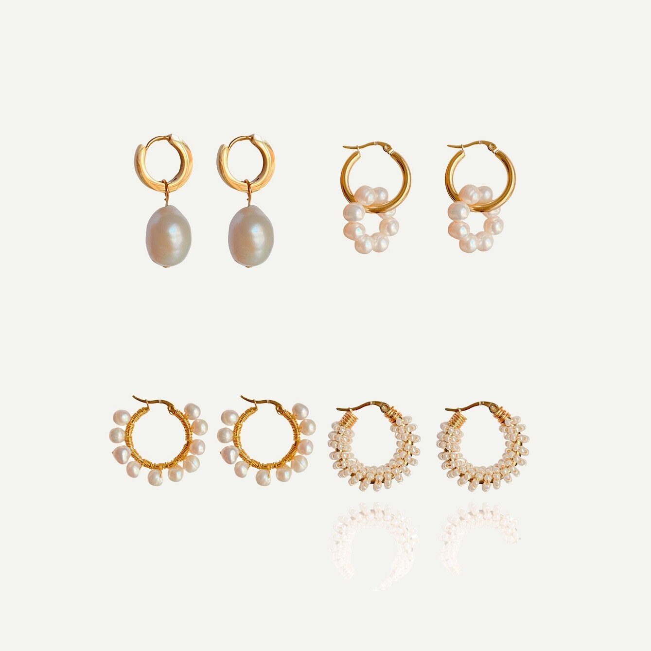 Earring restock! Available to shop online a sandypearl.co.uk🤍