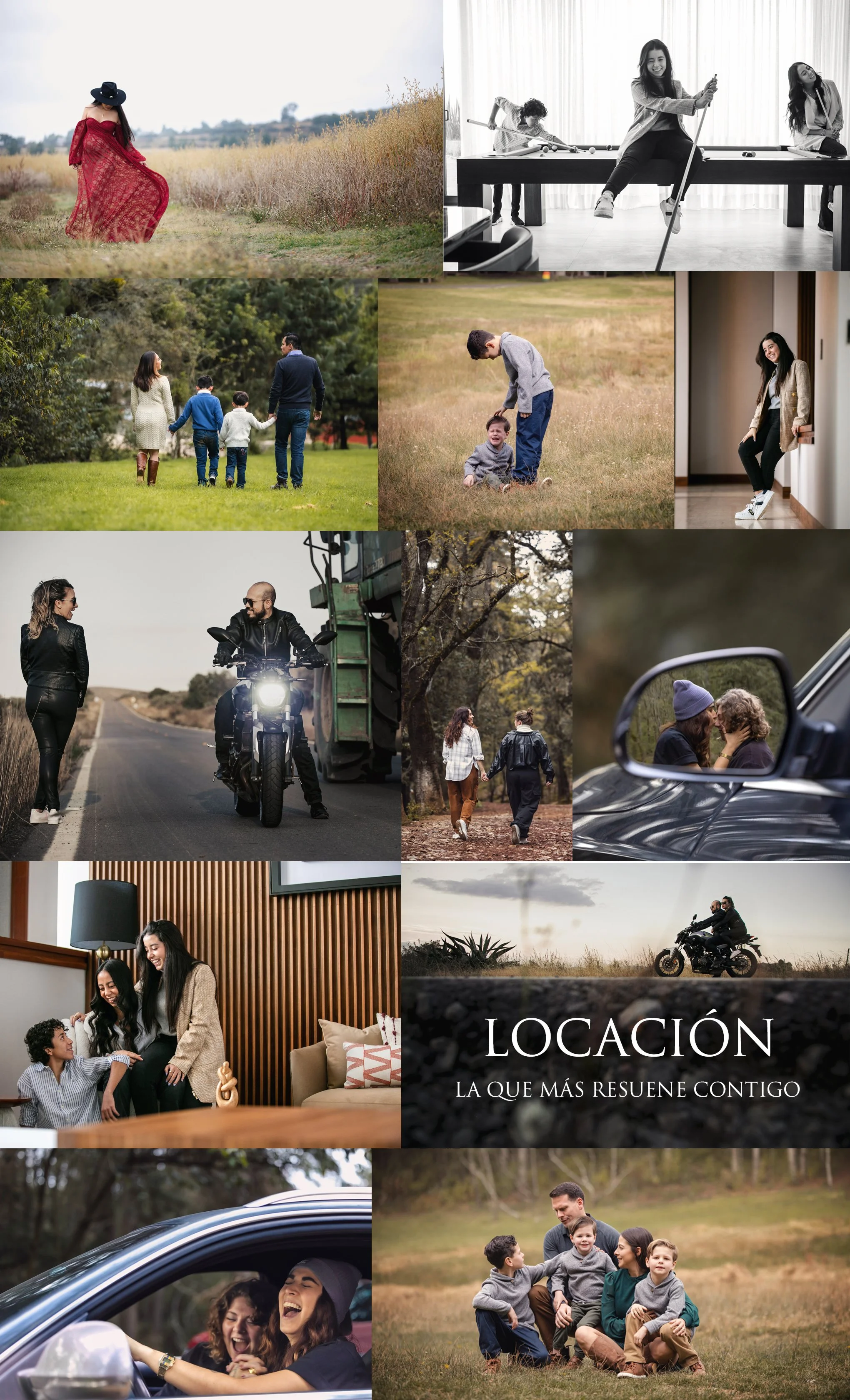 Collage de varias fotografías en donde se ven personas en alguna locación distinta.