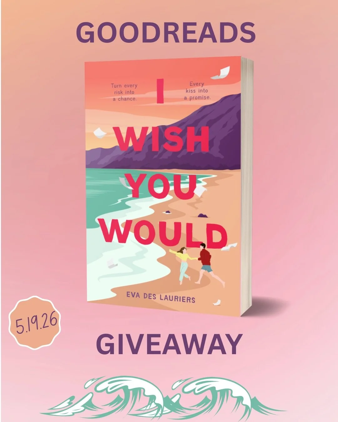 Paperback release incoming!!! To celebrate @FierceReads is giving away 20 paperbacks of I WISH YOU WOULD on @Goodreads! Don&rsquo;t miss your chance to get an early copy before it comes out on May 19! 

Young adult books | young adult romance | beach