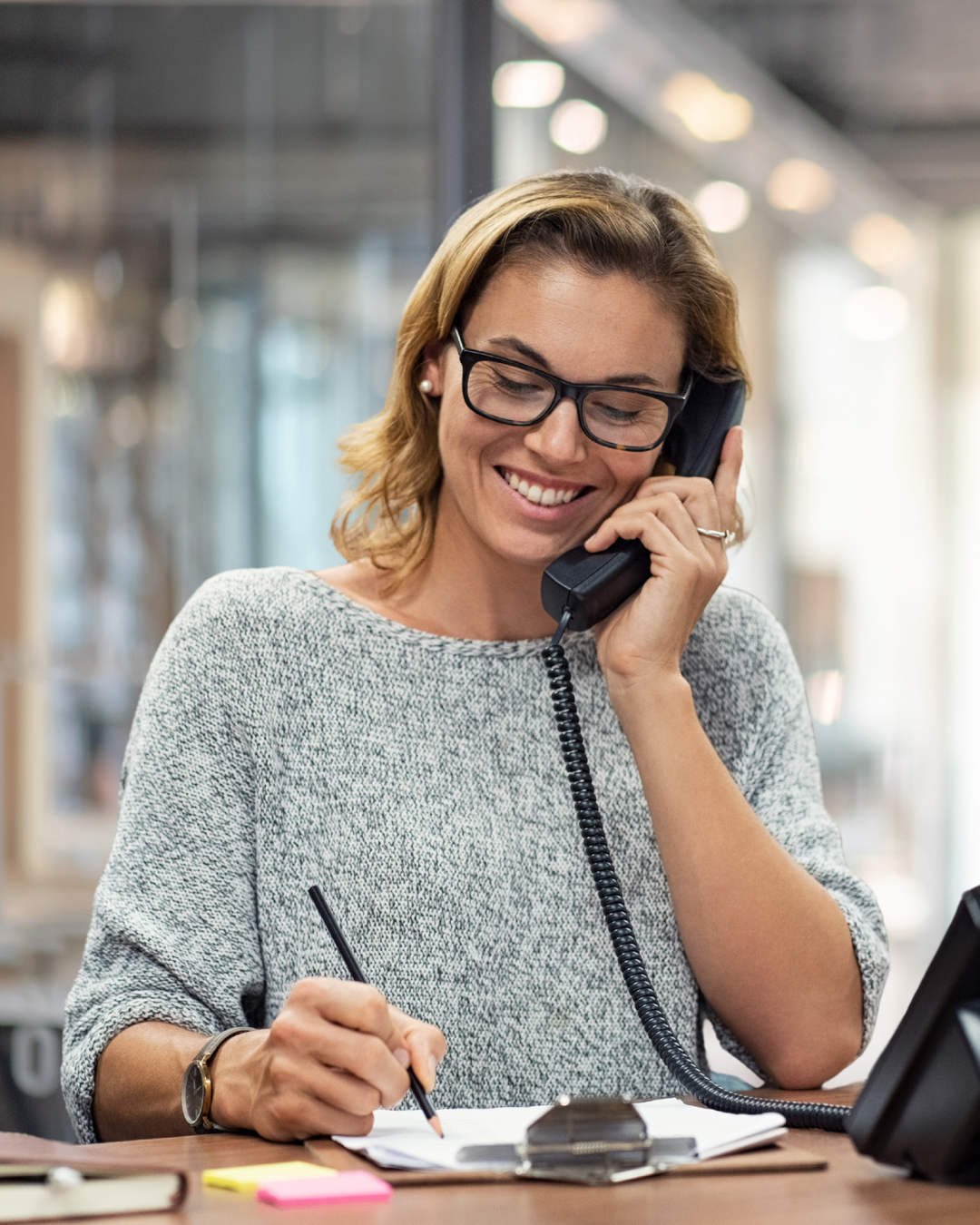 Business Development Woman on phone