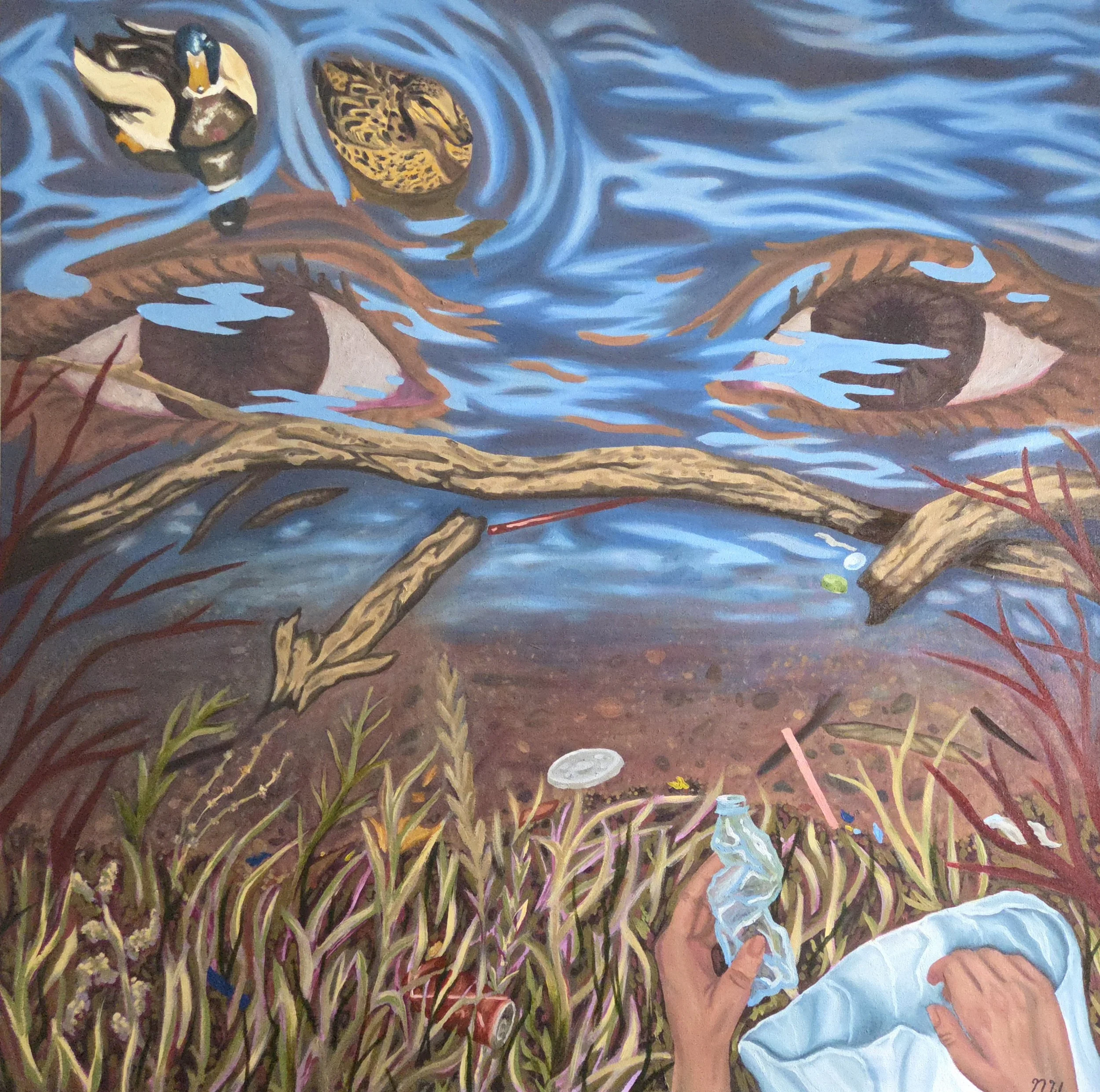 Bdé Psíŋ Kiŋ Uŋkíčihduzapi (We Reclaim Bdé Psíŋ) - Oil on Canvas - Natasha Warwick 2026