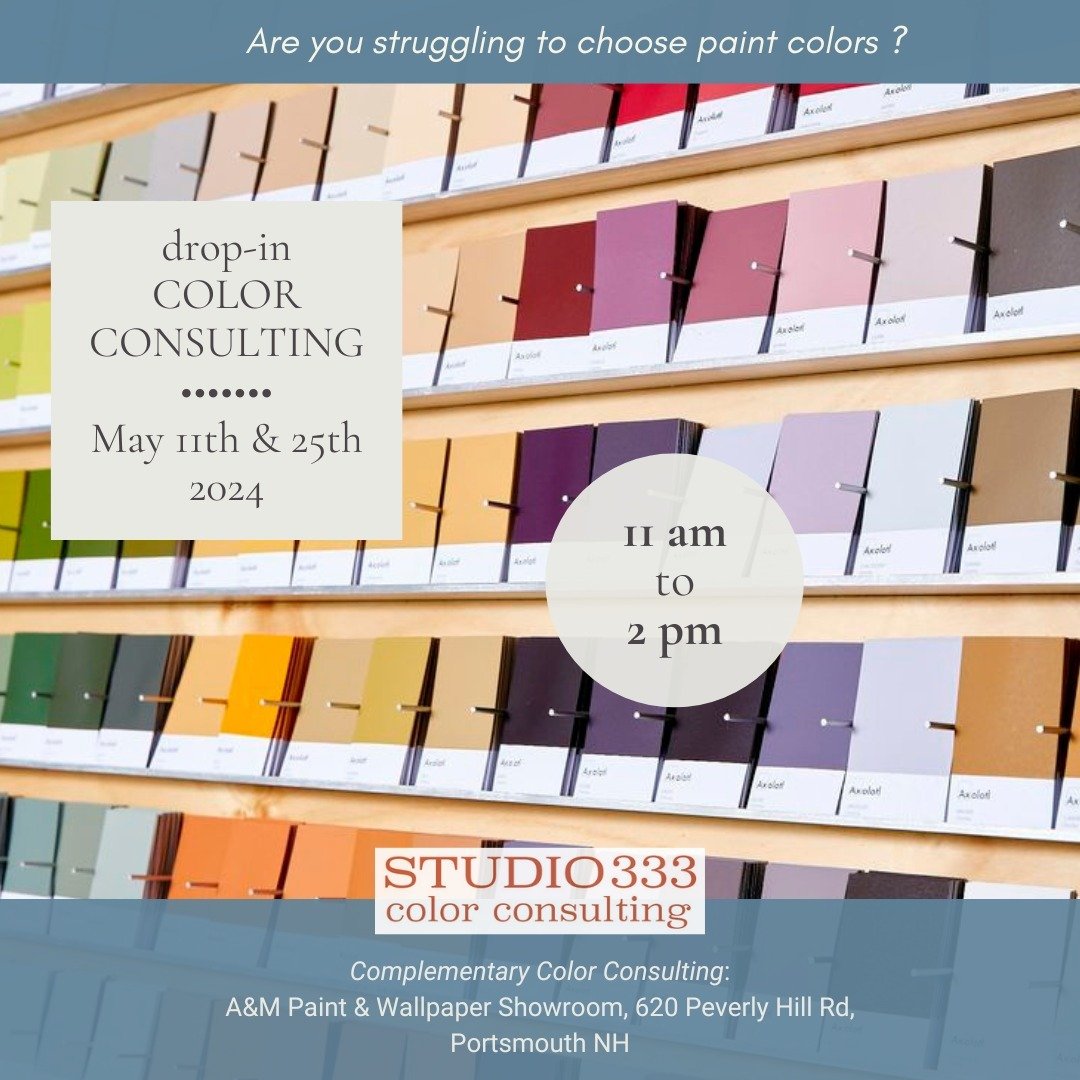 Getting ready to repaint the inside or outside of your home or business? 
Feeling challenged by the endless color options?
Stop in and visit me at A&amp;M Paint and Wallpaper, I'll teach you a few tricks, and if you are still overwhelmed, we'll make 