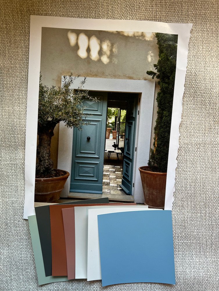 Are you stuck looking for a color scheme?
Here is a fun and easy project:
Take a photo that you love the colors in, whether it's a shot of nature or something man made, find an image whose mood you appeals to you. 
Take your picture to the paint stor