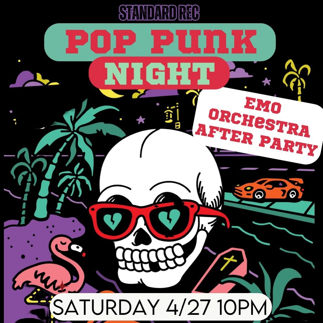 We&rsquo;re switching it up this weekend with a Pop Punk SATURDAY🖤 Hosting the OFFICIAL after party for @emo_orchestra starting at 10pm with DJ @saddestdjever ☠️ come cry with us, you&rsquo;ll never know who will make an appearance..🖤🩷