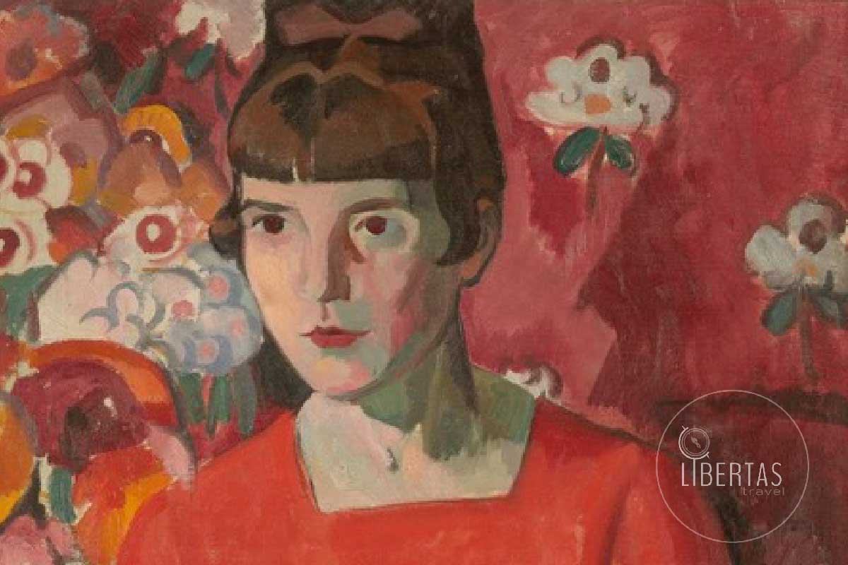 Portrait of Kathleen Mansfield Murry - a New Zealand writer, essayist and journalist, widely considered one of the most influential and important authors of the modernist movement.