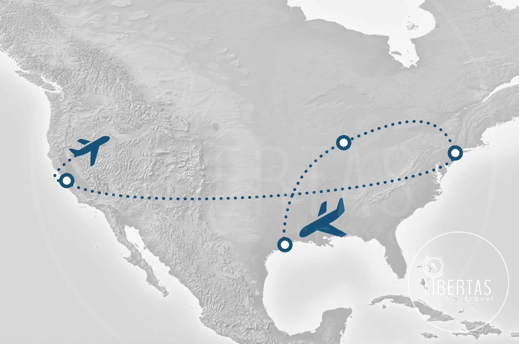 Houston – Chicago – NYC – San Francisco