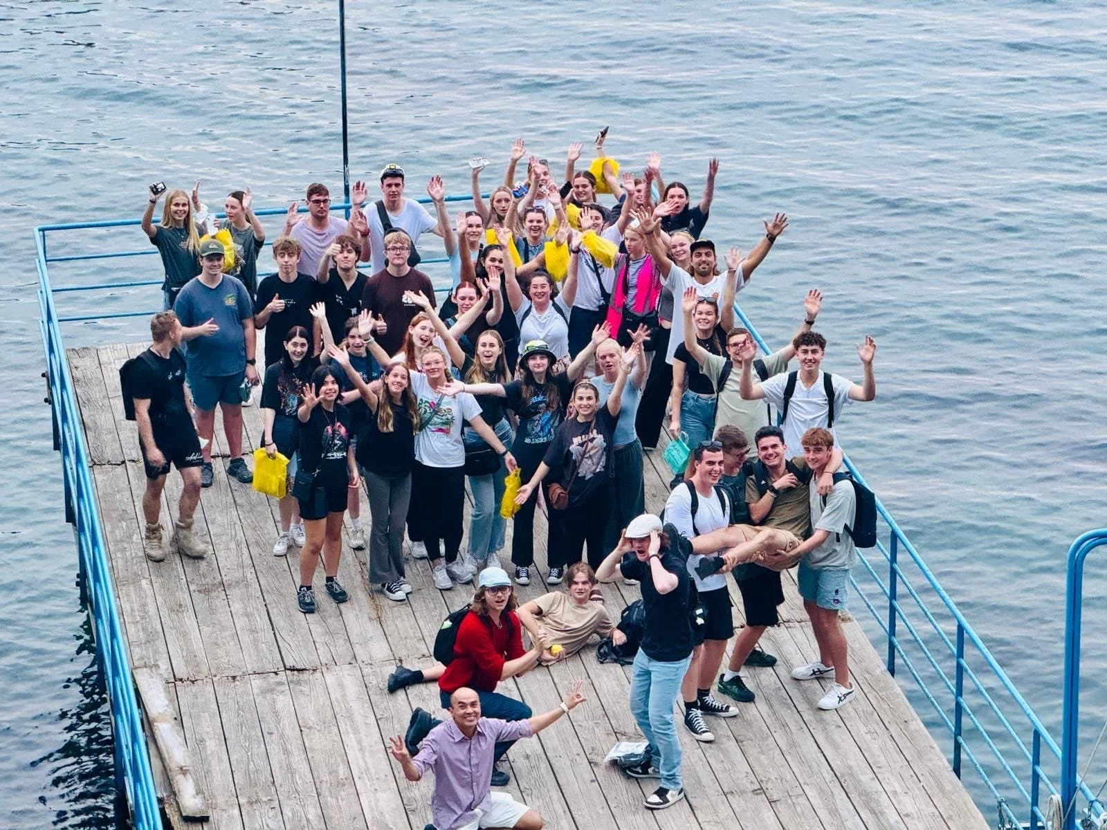 International high school student group on a Libertas Travel inbound Adventure Australia tour