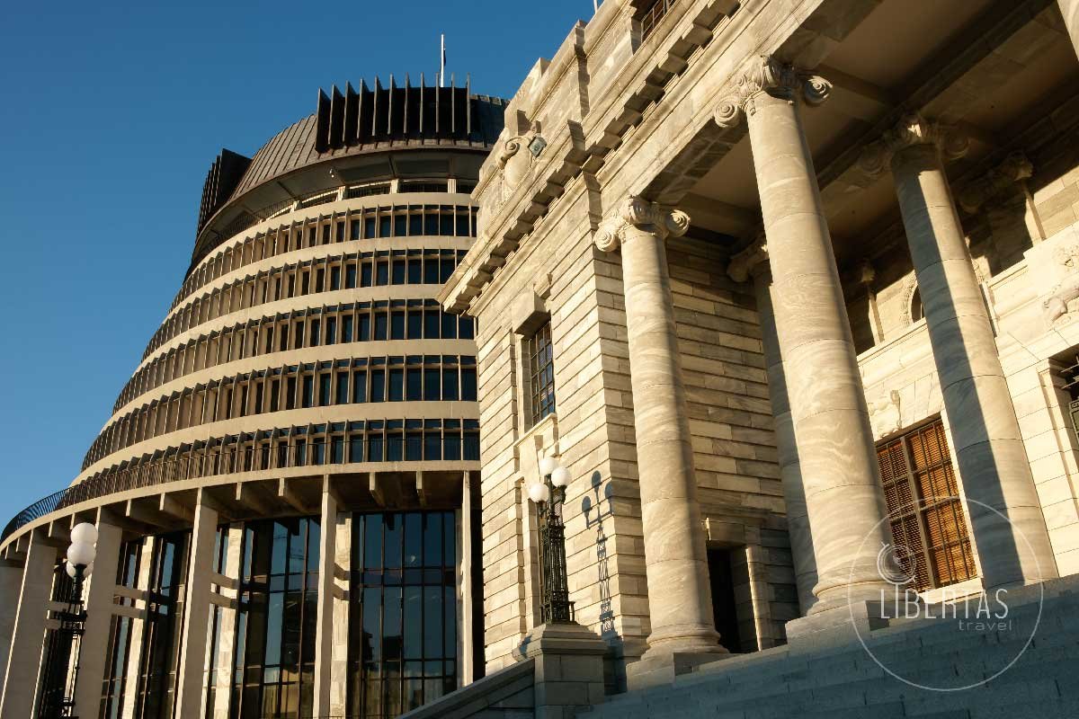 Beehive Parliament Building Wellington