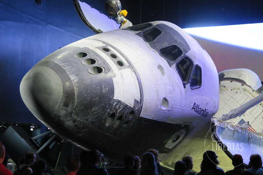 Aircraft display at NASA museum rocket technology and space science