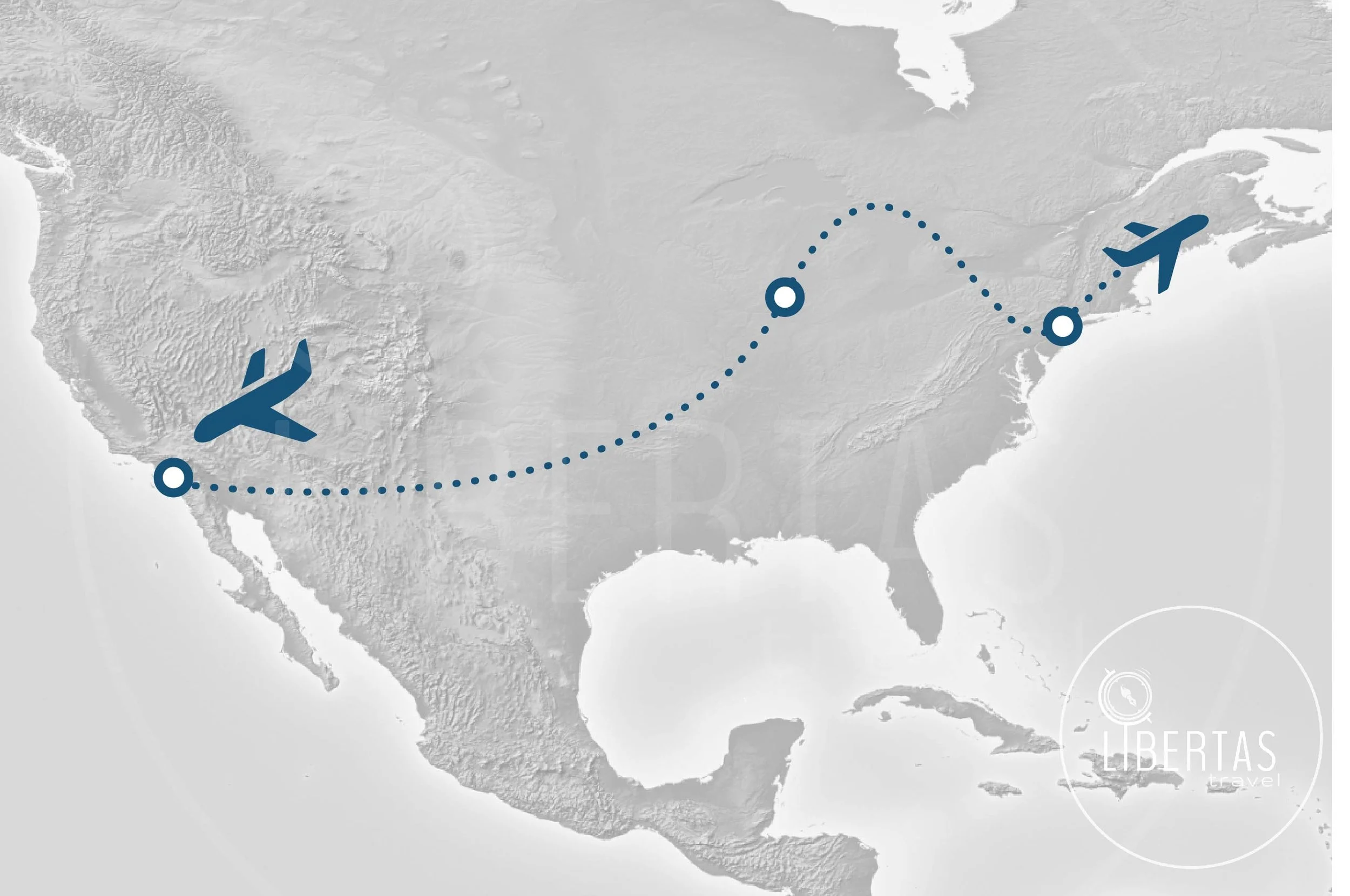 Australia to overseas -  International high school group curriculum travel, flight path map