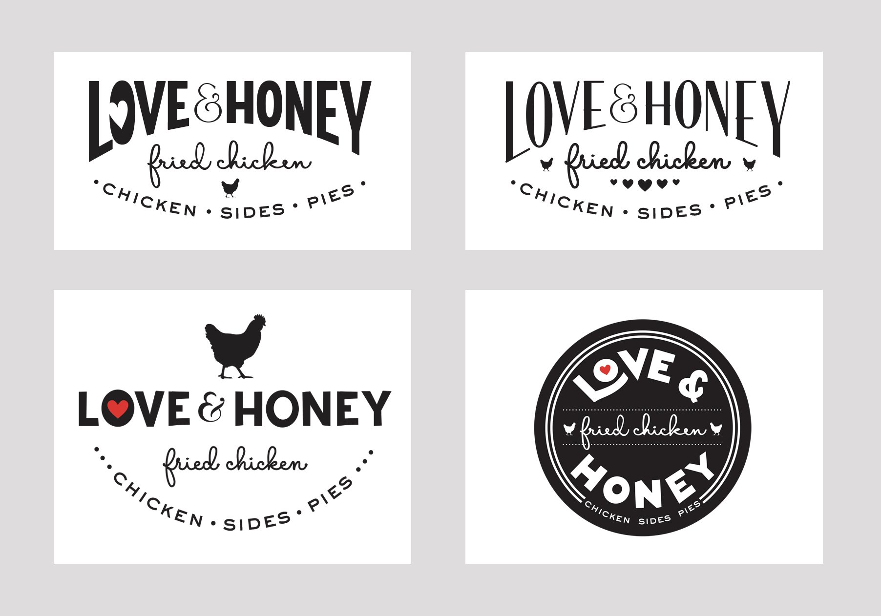 some logo options presented
