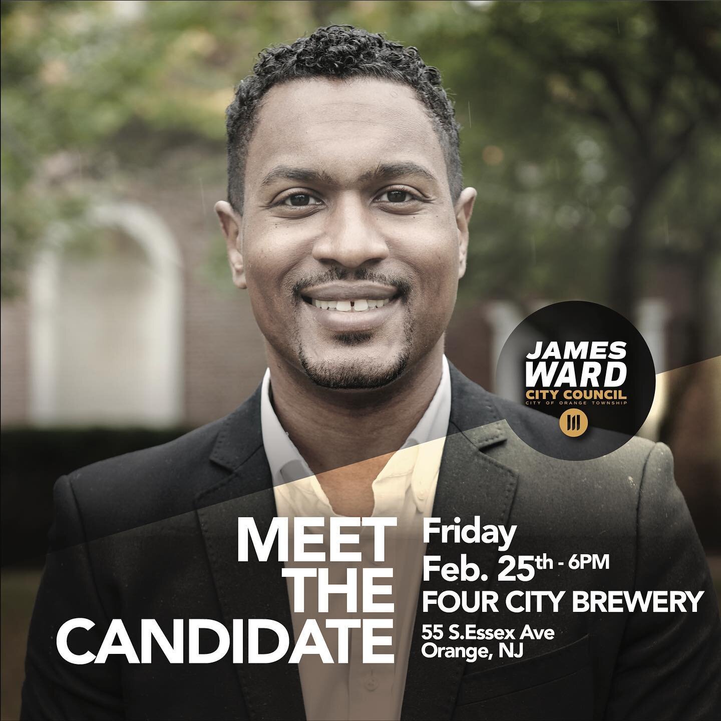 Meet the candidate; James Ward. Running for South Ward City Council Representative. Friday February 25th - 6:30pm Registration at link in bio.