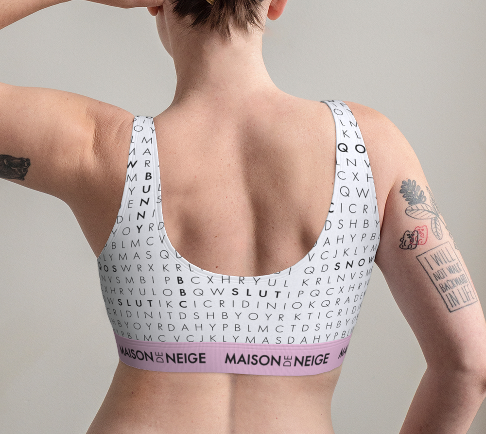 Vibes Creepin' It Real Caged Bralette & Thong Panty Black Qn