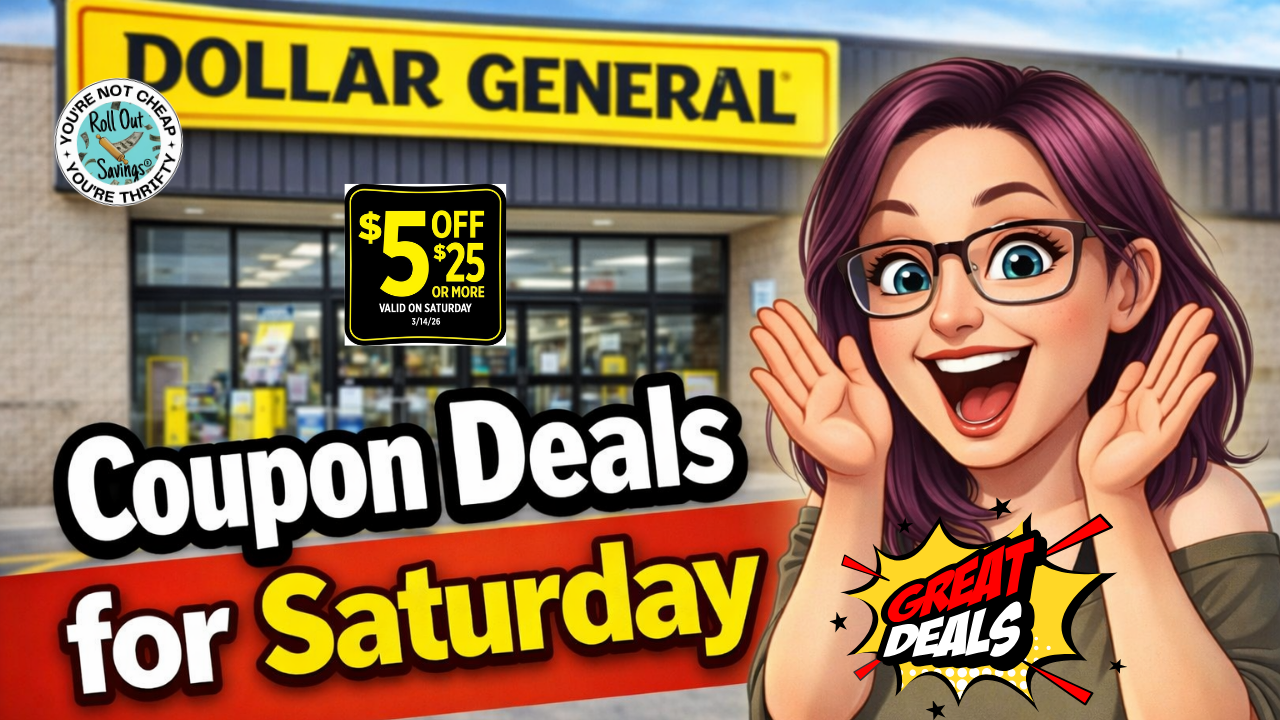 Saturday $5/$25 Couponing at Dollar General (3/14)